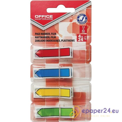 Zakładki indeksujšce OFFICE PRODUCTS, PP, strzałka Zakładki indeksujšce OFFICE PRODUCTS, PP, strzałka