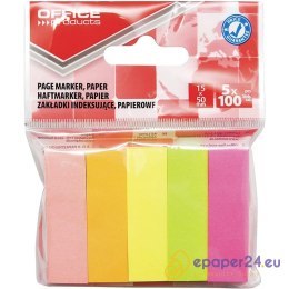 Zakładki indeksujšce OFFICE PRODUCTS, papier, 15x5