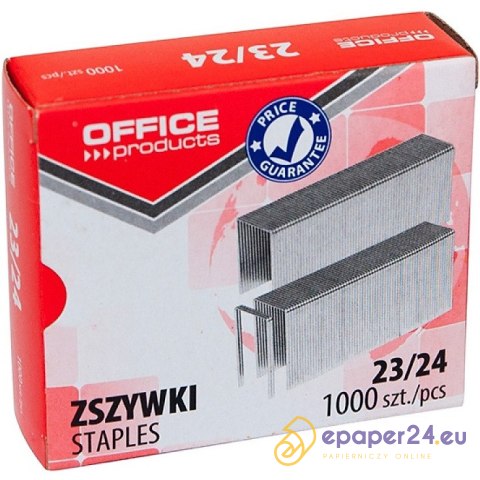 Zszywki OFFICE PRODUCTS, 23/24, 1000szt. Zszywki OFFICE PRODUCTS, 23/24, 1000szt.
