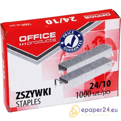 Zszywki OFFICE PRODUCTS, 24/10, 1000szt. Zszywki OFFICE PRODUCTS, 24/10, 1000szt.