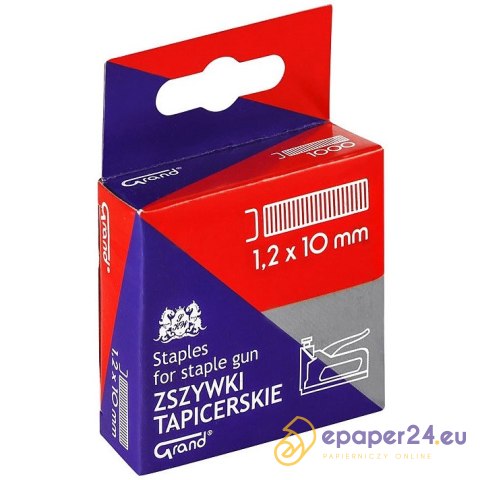 Zszywki tapicerskie Grand 1.2x10mm (1000) Zszywki tapicerskie Grand 1.2x10mm (1000)