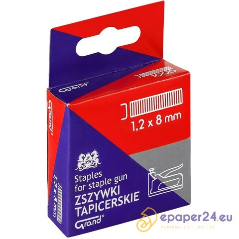 Zszywki tapicerskie Grand 1.2x8mm (1000) Zszywki tapicerskie Grand 1.2x8mm (1000)