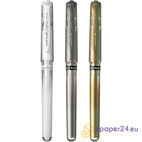 Długopis żelowy Uni UMN-153 Signo srebrny Długopis żelowy Uni UMN-153 Signo srebrny