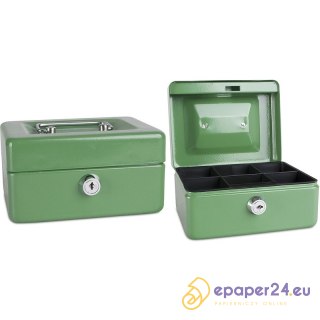 Kasetka na pieniądze Donau 152x80x115mm zielona