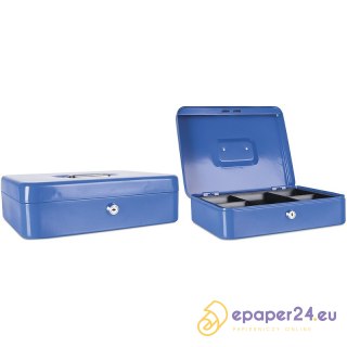 Kasetka na pieniądze Donau 300x90x240mm niebieska