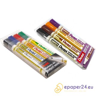 Markery do tablic Pentel MW85 4 kolory
