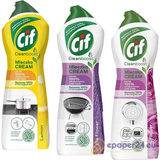 Mleczko do czyszczenia Cif Cleanboost 780g Lila