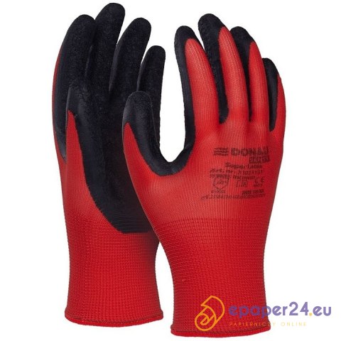 Rękawice Donau Safety Super Latex rozm.11 czerwone Rękawice Donau Safety Super Latex rozm.11 czerwone