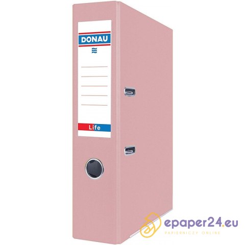 Segregator Donau Life pastel A4/75mm różowy Segregator Donau Life pastel A4/75mm różowy
