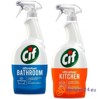 Spray do czyszczenia Cif Ultrafast 500ml Łazienka