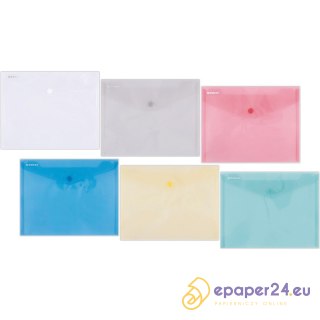 TECZKA KOPERTOWA DONAU PP C5 NA ZATRZASK ŻÓŁTA TRANSPARENTNA