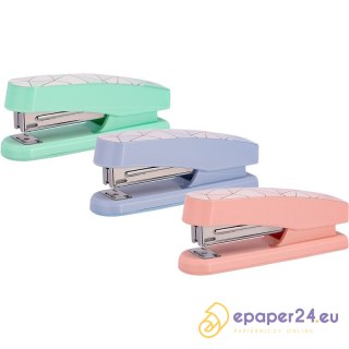 Zszywacz Deli Macaron niebieski