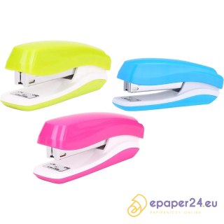 Zszywacz Deli Rio biało-różowy